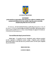 PDF cu calendarul oficial al alegerilor locale din 2020