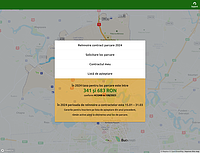 Captură de ecran de pe site-ul https://parcari.adp-sector1.ro/map , folosit în sectorul 1 pentru a solicita un loc nou de parcare sau pentru reînnoirea unuia existent.