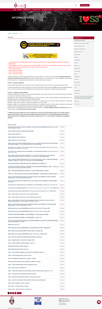 Captură de ecran pentru pagina web https://www.primarie3.ro/index.php/informatii_publice/anunturi_parcari/#anunturi-parcari în care utilizatorul poate citi anunțurile de parcări publicate de Primăria Sectorului 3, în ordine invers cronologică.