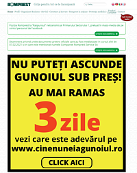 Screenshot pentru site-ul Romprest la 9.02.2021