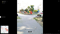 Captură de ecran de pe Google Maps, reprezentând o imagine a Miniparcului Telița din iulie 2019, în care se vede că miniparcul nu era proaspăt renovat la vremea aceea.