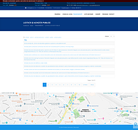 Captură de ecran pentru pagina Licitații și achiziții publice, de pe site-ul Primăriei Sectorului 2.