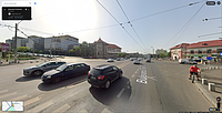 Captură de ecran de pe Google Maps, folosit în modul Street View, ce reprezintă intersecția dintre bulevardul Tineretului și bulevardul Gheorghe Șincai (din București), așa cum arăta ea în luna iunie 2024.