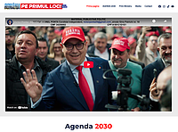 Captură de ecran pentru website-ul oficial de campanie electorală al lui Victor Ponta, așa cum arăta pe 25 aprilie 2025.