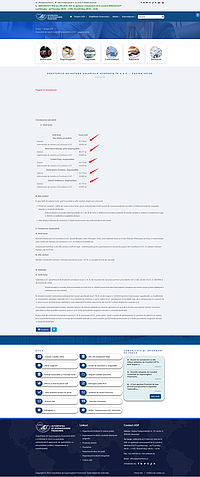 Captură de ecran pentru o pagină web de pe website-ul asfromania.ro, care detaliază vechile 'Drepturi de natură salarială acordate în ASF'.