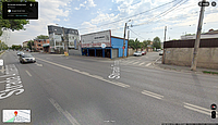 Captură de ecran pentru Google Maps folosit în modul Street View, pentru intersecția Șoseaua Antiaeriană cu strada Triunghiului. Imagine din iulie 2024.