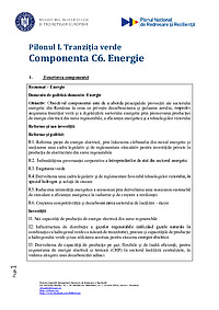 PNRR Componenta 6 - Energie